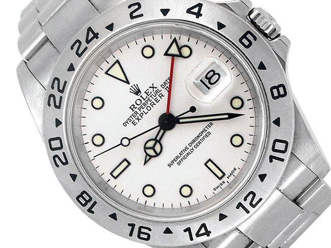 40mm Rolex Stainless Steel Oyster Perpetual Explorer II Watch