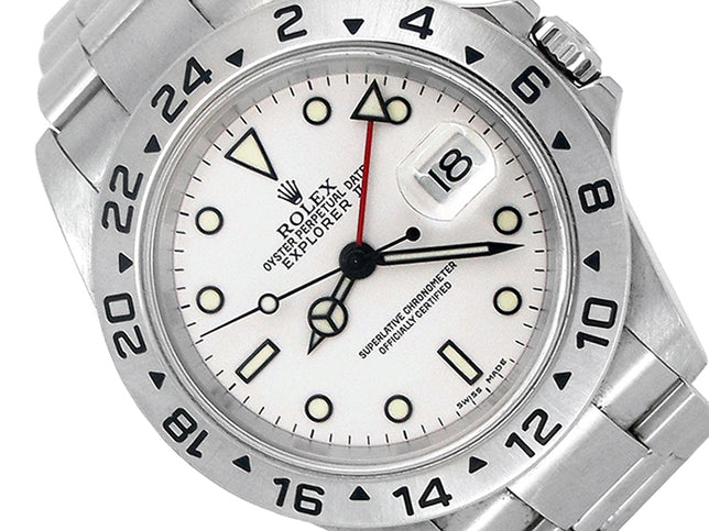 40mm Rolex Stainless Steel Oyster Perpetual Explorer II Watch
