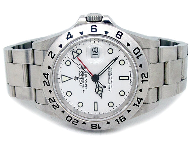 40mm Rolex Stainless Steel Oyster Perpetual Explorer II Watch