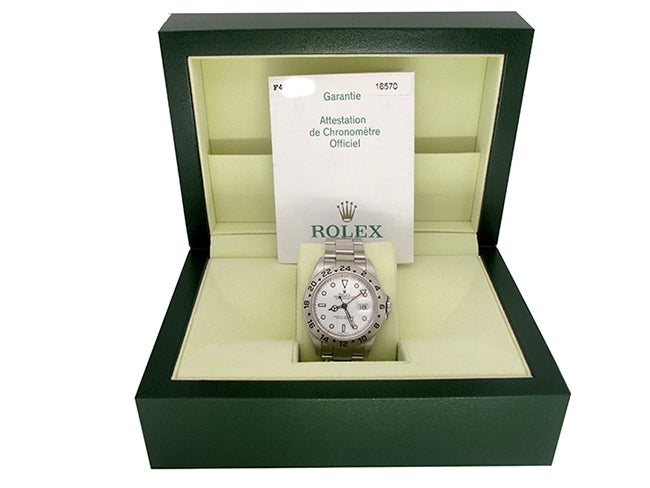 40mm Rolex Stainless Steel Oyster Perpetual Explorer II Watch