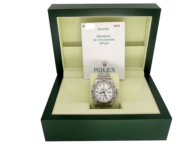 40mm Rolex Stainless Steel Oyster Perpetual Explorer II Watch