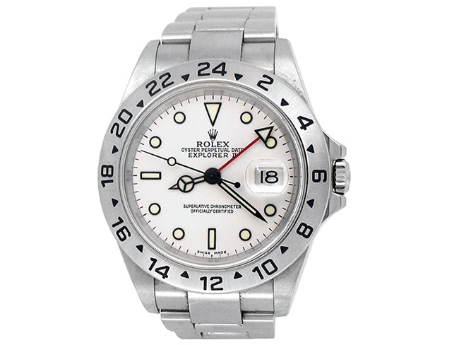 40mm Rolex Stainless Steel Oyster Perpetual Explorer II Watch