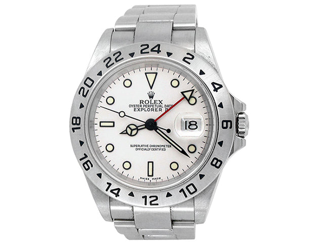40mm Rolex Stainless Steel Oyster Perpetual Explorer II Watch