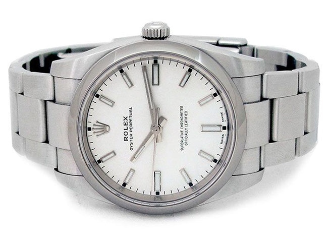 34mm Rolex Stainless Steel Oyster Perpetual Watch 114200