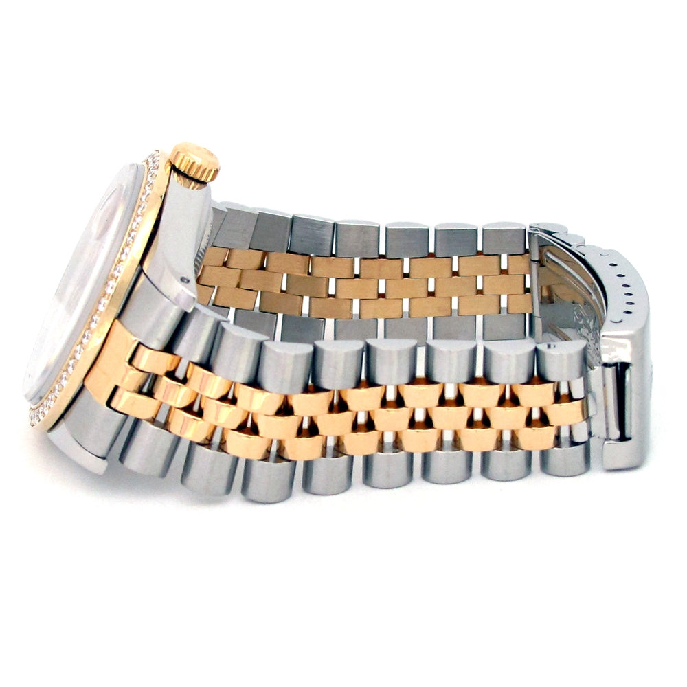 36mm Rolex 18k Yellow Gold and Stainless Steel Oyster Perpetual Datejust Watch