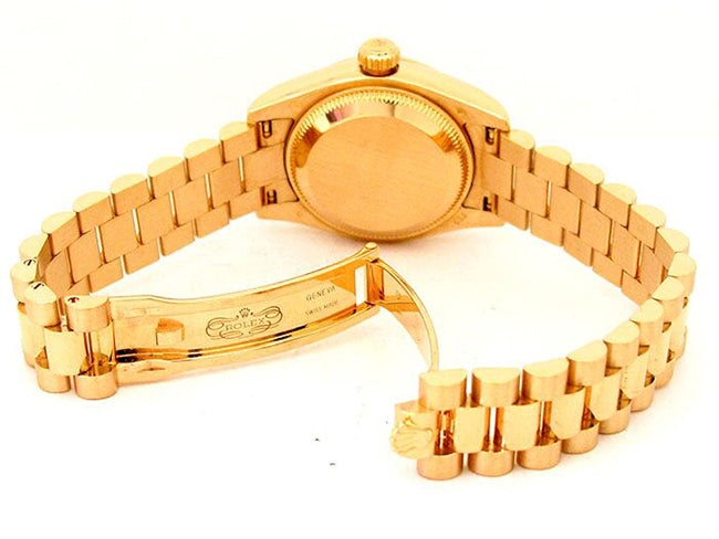 26mm Rolex 18k Yellow Gold Oyster Perpetual Datejust Watch