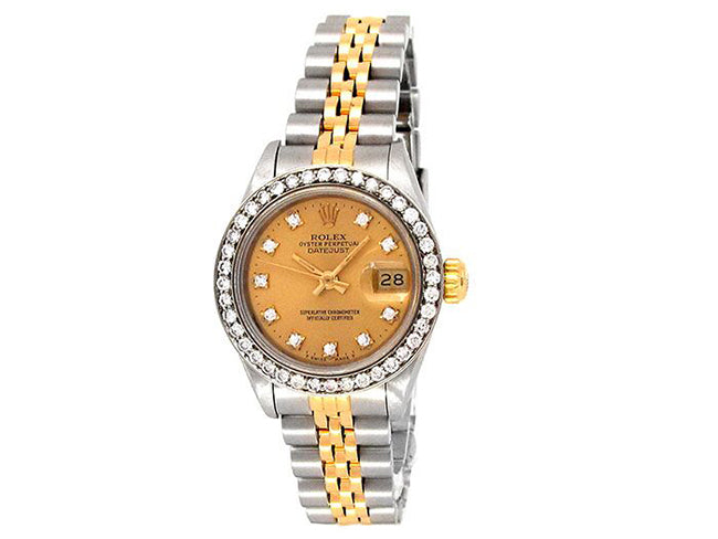 26mm Rolex 18k Yellow Gold and Stainless Steel Oyster Perpetual Datejust Watch
