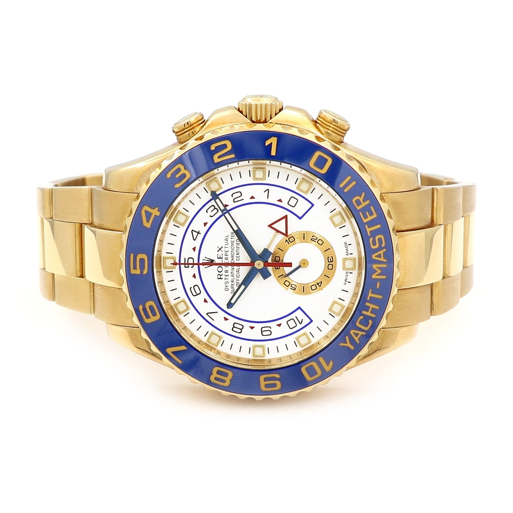 44mm Rolex 18k Yellow Gold Oyster Perpetual Yacht-Master II Watch