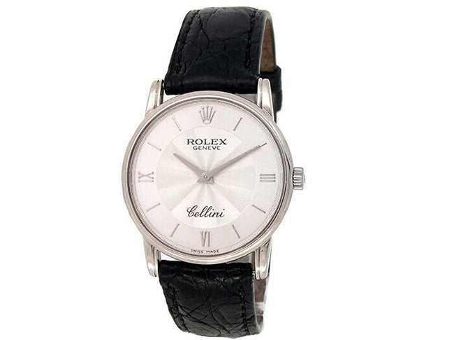 32mm Rolex 18k White Gold Cellini Watch