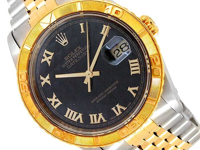 36mm Rolex 18k Yellow Gold and Stainless Steel Oyster Perpetual Datejust Watch