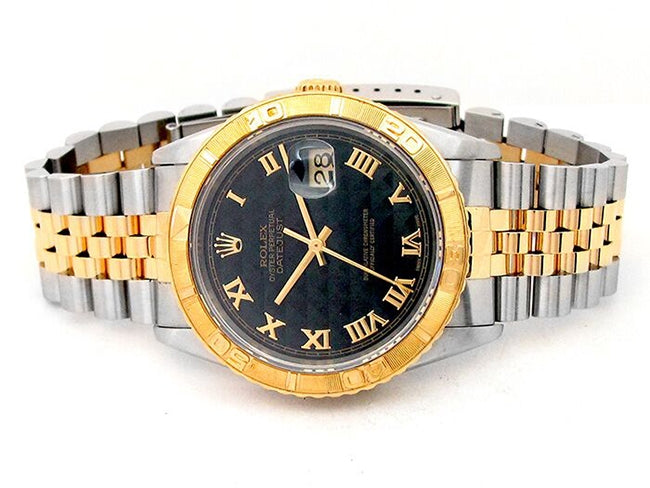 36mm Rolex 18k Yellow Gold and Stainless Steel Oyster Perpetual Datejust Watch