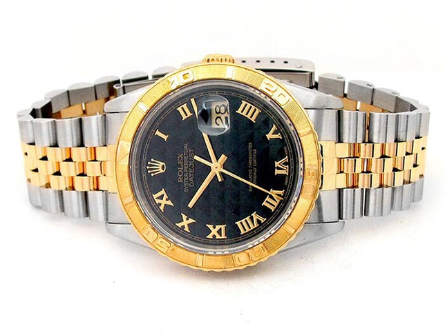36mm Rolex 18k Yellow Gold and Stainless Steel Oyster Perpetual Datejust Watch