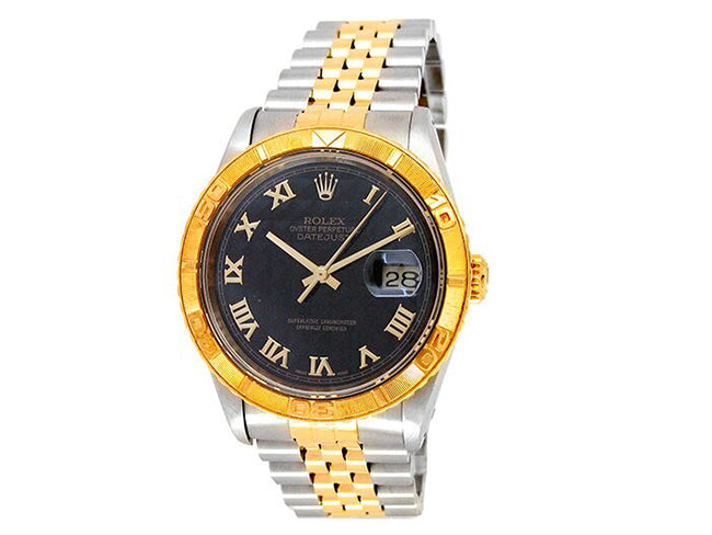36mm Rolex 18k Yellow Gold and Stainless Steel Oyster Perpetual Datejust Watch