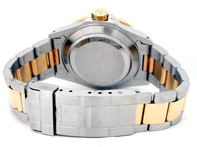 40mm Rolex 18k Yellow Gold and Stainless Steel Oyster Perpetual Submariner Watch 16613