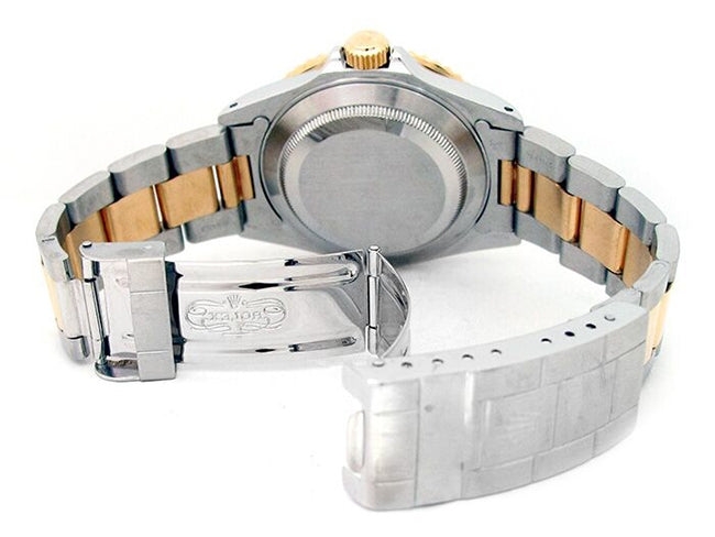 40mm Rolex 18k Yellow Gold and Stainless Steel Oyster Perpetual Submariner Watch 16613