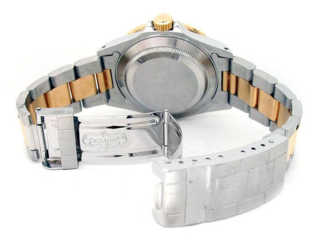 40mm Rolex 18k Yellow Gold and Stainless Steel Oyster Perpetual Submariner Watch 16613