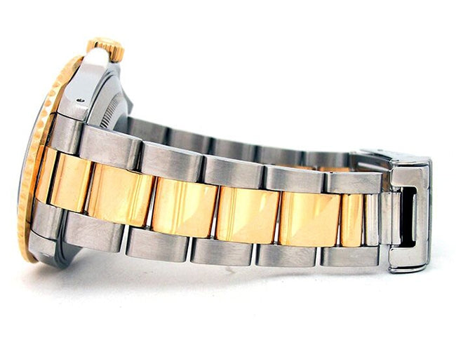 40mm Rolex 18k Yellow Gold and Stainless Steel Oyster Perpetual Submariner Watch 16613