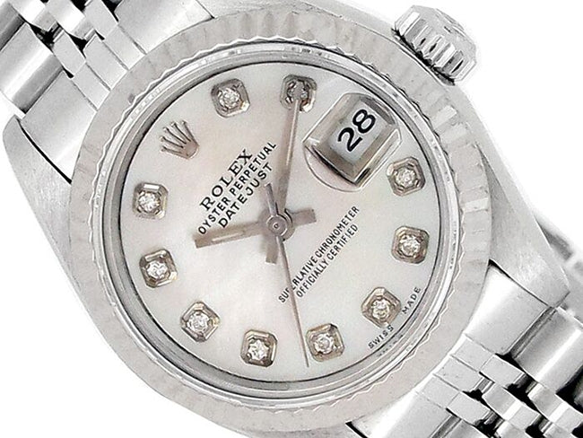26mm Rolex Stainless Steel Oyster Perpetual Datejust Watch