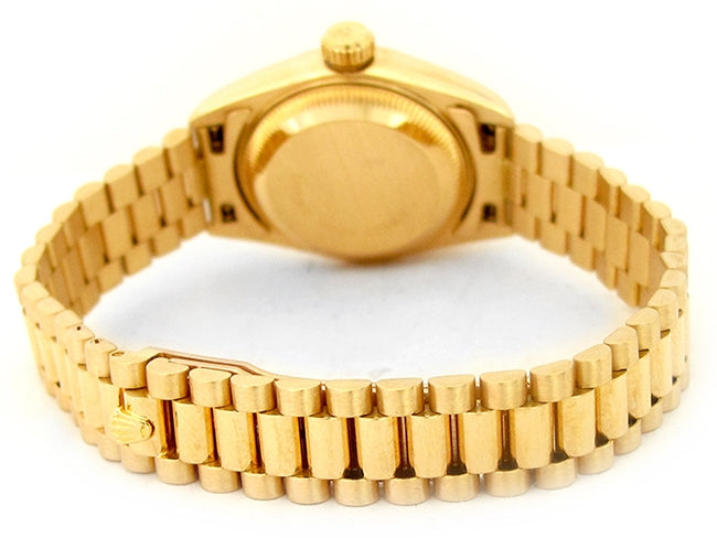 26mm Rolex 18k Yellow Gold Oyster Perpetual Datejust Watch 69138
