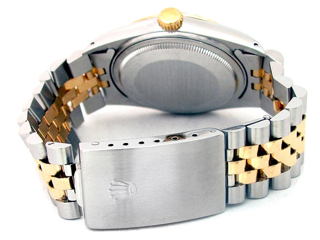 36mm Rolex 18k Yellow Gold and Steel Datejust Watch 16013