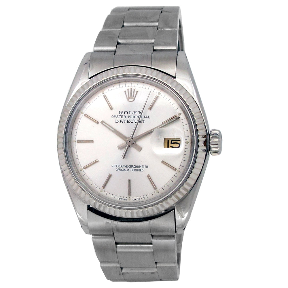36mm Rolex Stainless Steel Oyster Perpetual Datejust Vintage Watch