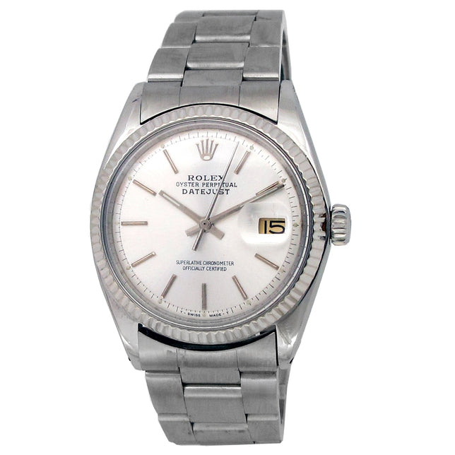 36mm Rolex Stainless Steel Oyster Perpetual Datejust Vintage Watch