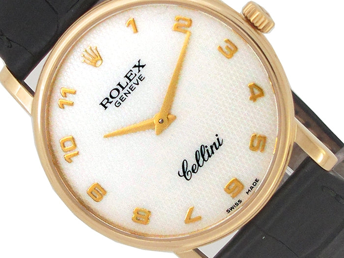 32mm Rolex 18k Yellow Gold Cellini Watch