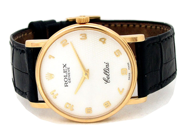 32mm Rolex 18k Yellow Gold Cellini Watch