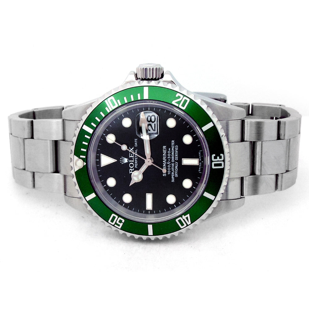 40mm Rolex Stainless Steel Oyster Perpetual Submariner "Kermit" Watch