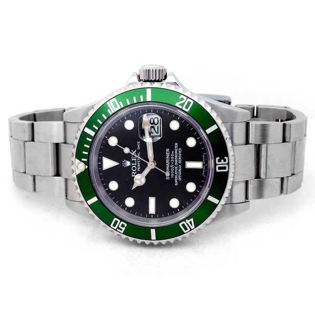 40mm Rolex Stainless Steel Oyster Perpetual Submariner "Kermit" Watch
