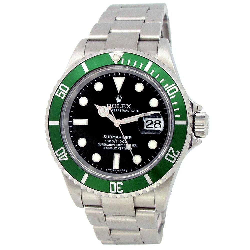 40mm Rolex Stainless Steel Oyster Perpetual Submariner "Kermit" Watch