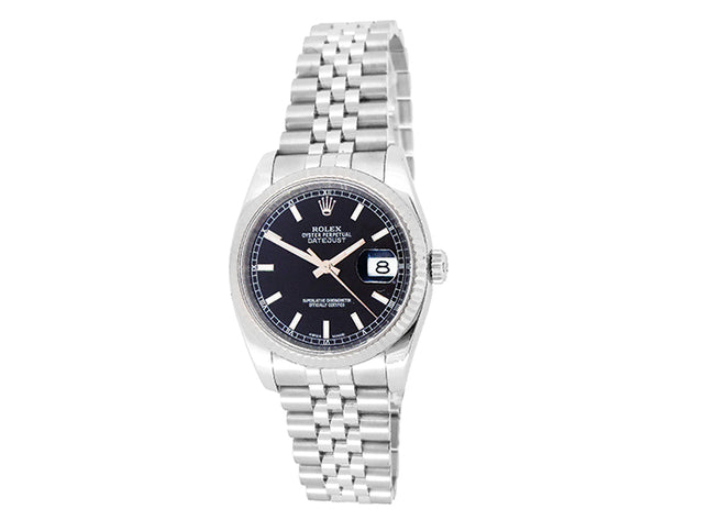 36mm Rolex Stainless Steel Oyster Perpetual Datejust Watch