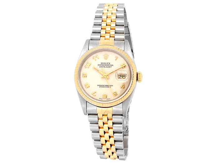 36mm Rolex 18k Yellow Gold and Stainless Steel Oyster Perpetual Datejust Watch