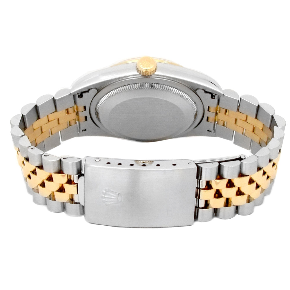 36mm Rolex 18k Yellow Gold and Stainless Steel Oyster Perpetual Datejust Watch