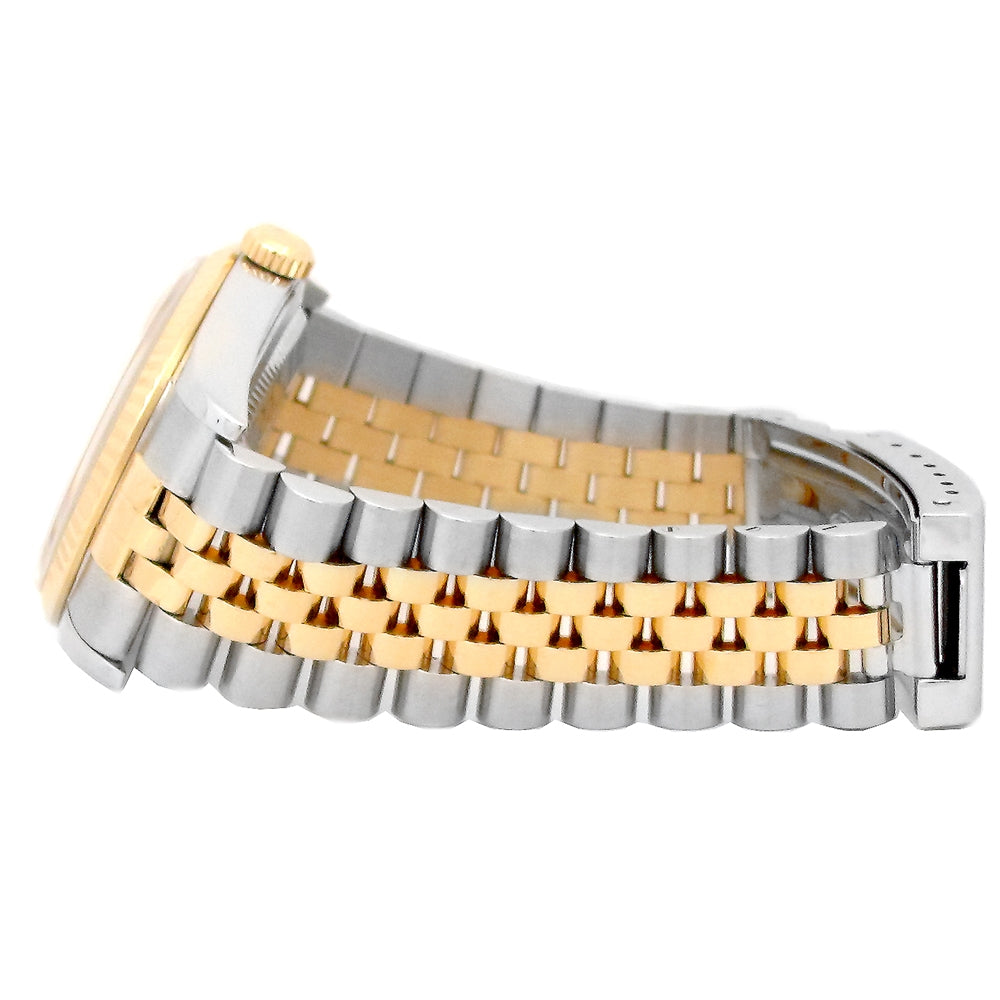 36mm Rolex 18k Yellow Gold and Stainless Steel Oyster Perpetual Datejust Watch