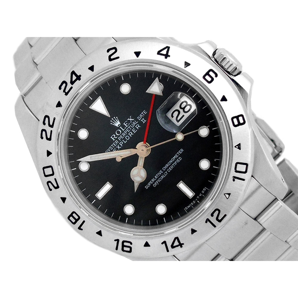 40mm Rolex Stainless Steel Oyster Perpetual Explorer II Watch