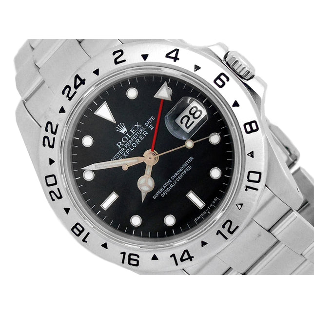 40mm Rolex Stainless Steel Oyster Perpetual Explorer II Watch