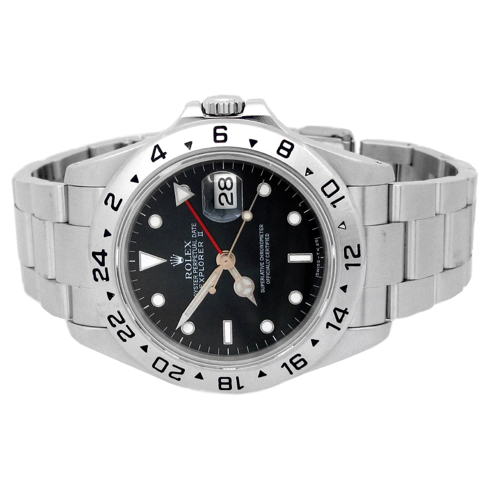 40mm Rolex Stainless Steel Oyster Perpetual Explorer II Watch