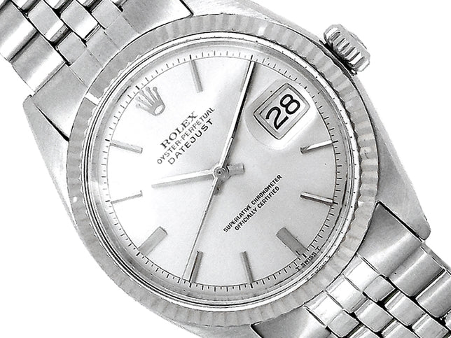 36mm Rolex Stainless Steel Oyster Perpetual Datejust Watch.