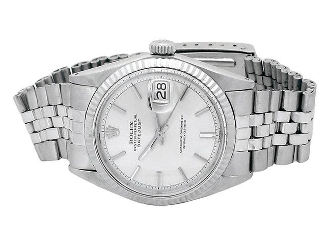 36mm Rolex Stainless Steel Oyster Perpetual Datejust Watch.