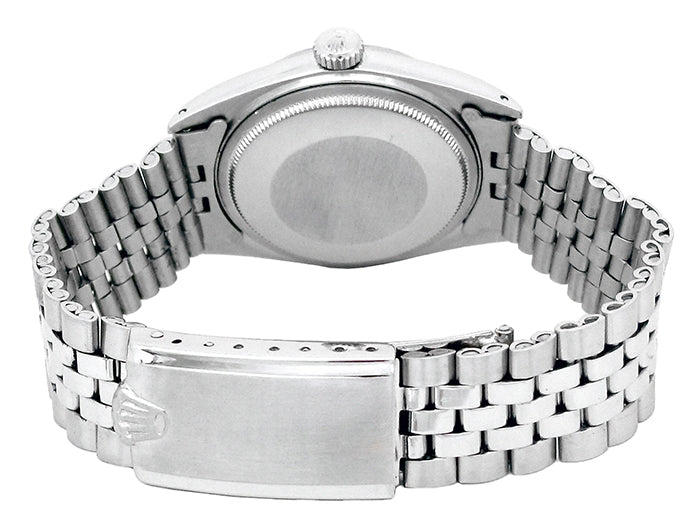 36mm Rolex Stainless Steel Oyster Perpetual Datejust Watch.