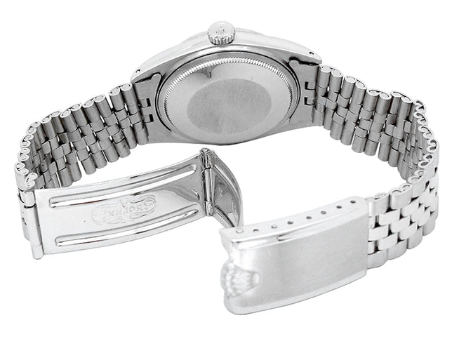 36mm Rolex Stainless Steel Oyster Perpetual Datejust Watch.