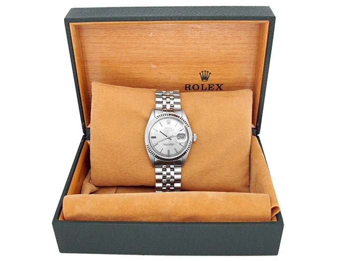36mm Rolex Stainless Steel Oyster Perpetual Datejust Watch.