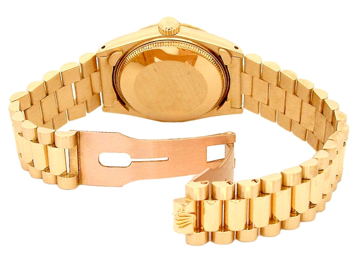 31mm Rolex 18k Yellow Gold Oyster Perpetual Datejust Watch.