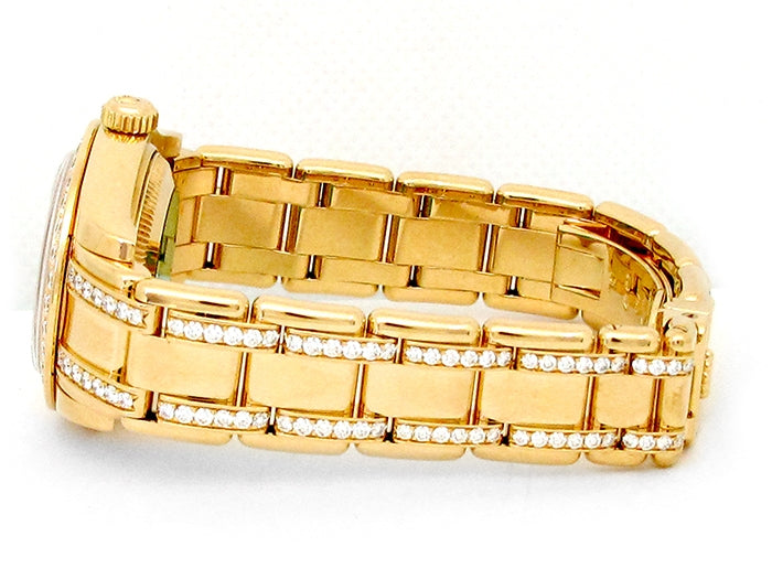 29mm Rolex 18k Yellow Gold Oyster Perpetual Datejust Pearlmaster Watch.