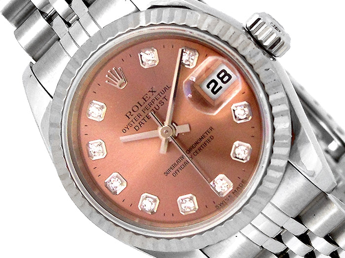 26mm Rolex Stainless Steel Oyster Perpetual Datejust Watch.