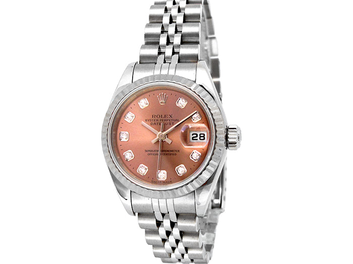 26mm Rolex Stainless Steel Oyster Perpetual Datejust Watch.