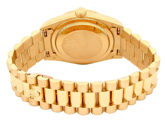 36mm Rolex 18K Yellow Gold Oyster Perpetual Daydate Watch.