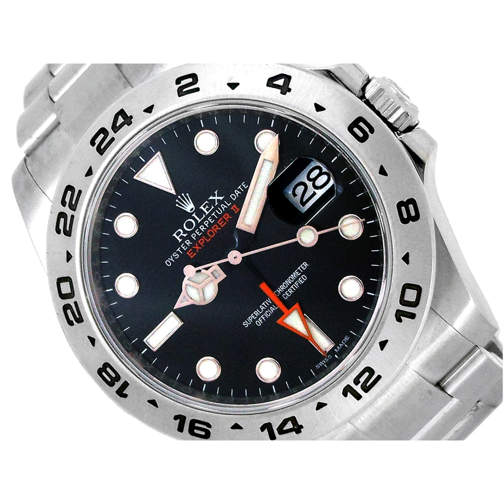 42mm Rolex Stainless Steel Oyster Perpetual Explorer II Watch