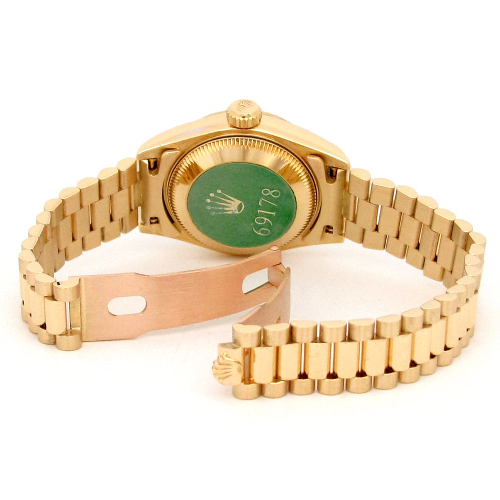 26mm 18k Yellow Gold Rolex Oyster Perpetual President Datejust Watch